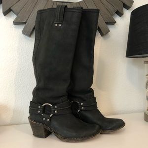 Frye Carmen Tall Harness Boots